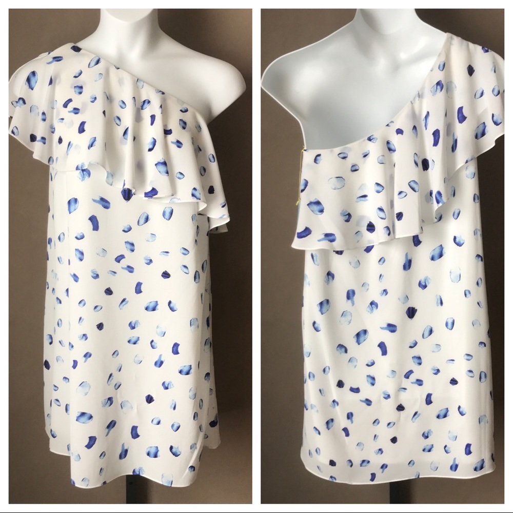 NWT CeCe One Shoulder Dress